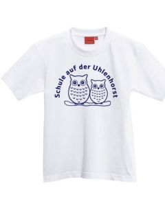  T-Shirt Kinder - unisex (Gr. 116-164) - 100% BW (weiß, navy)